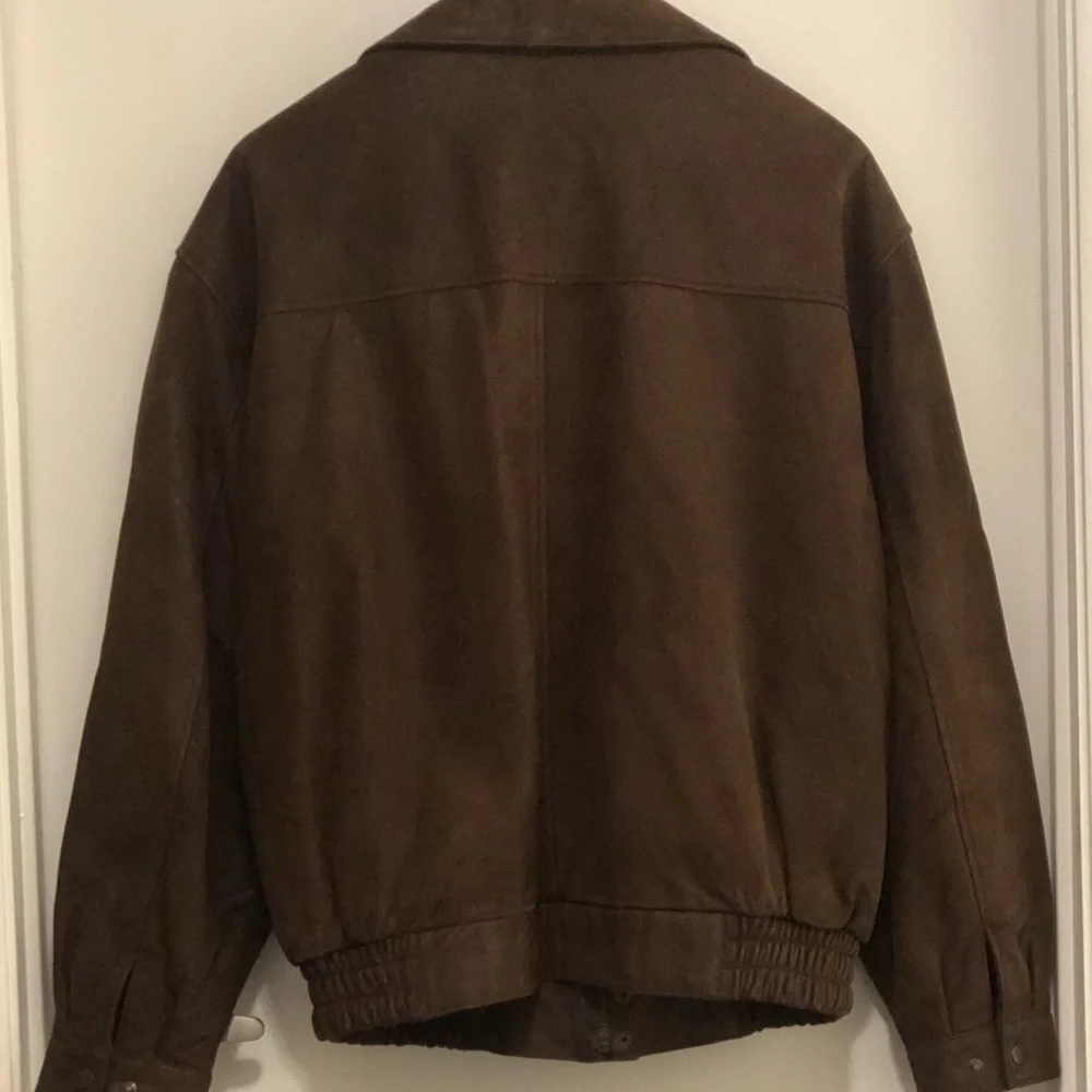 Men’s Sea Dream Brushed Leather Coat Size L Brown in Color Gently Used - Picture 6 of 9
